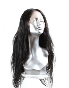 CUSTOM COLORED & STYLED INDIAN VIRGIN STRAIGHT LACE FRONT WIG