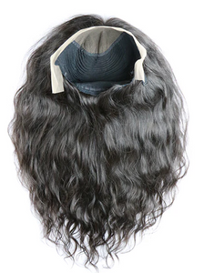 CUSTOM COLORED & STYLED INDIAN VIRGIN WAVY LACE FRONT WIG