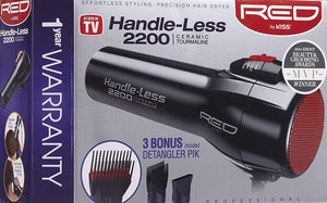 HANDLE-LESS BLOW DRYER  2200 FROM RED BY KISS