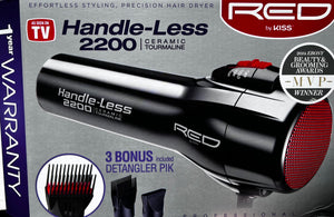 HANDLE-LESS BLOW DRYER  2200 FROM RED BY KISS